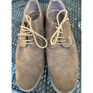 Freeman Oxford Mens 10 Brown Dress Shoes Memory Foam Insole‎ Comfort Lace Up